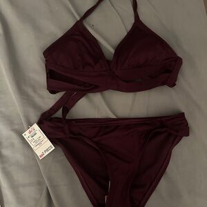 Kona sol size small bathing suit two piece nwt